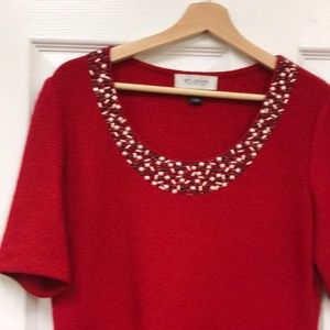 Red St. John dress
